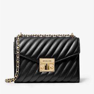 Michael Kors Rose Medium Quilted Shoulder Bag